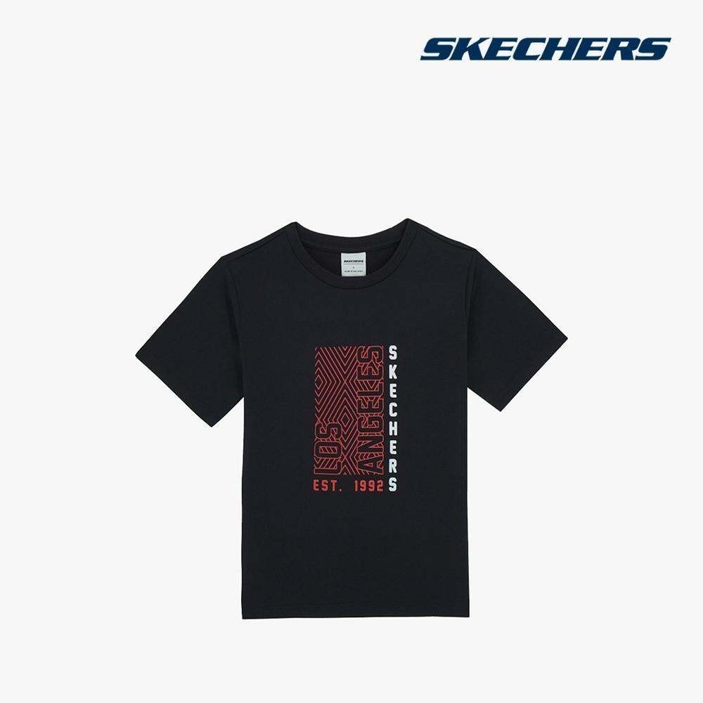 SKECHERS - เสื้อยืดแขนสั้นคอกลมเด็กชาย Los Angeles SL124K224-02L2
