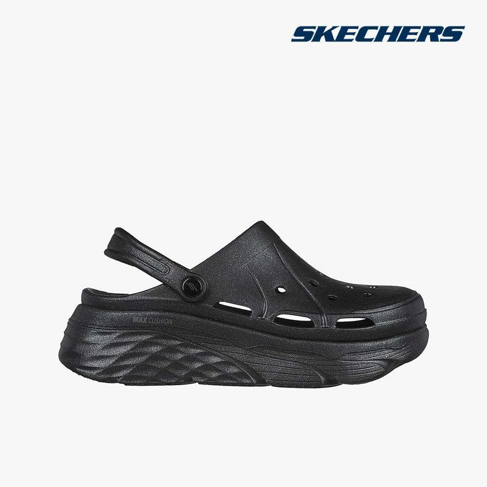 SKECHERS - รองเท้าอุดตันผู้หญิงพร้อมสายรัด Max Cushioning Foamies 111267-BLK