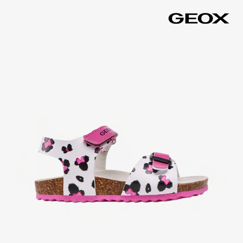 GEOX J Adriel GD Prn Gbk+Gbk Pa รองเท้าแตะเด็กผู้หญิง