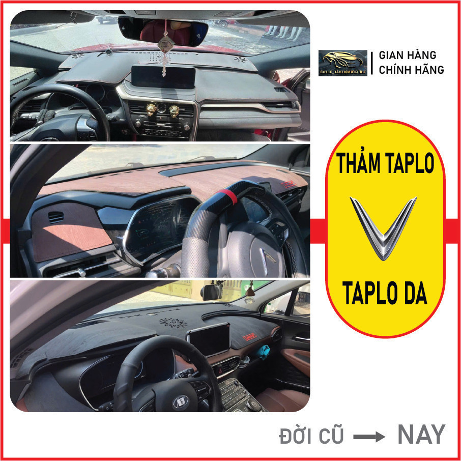 พรมคาร์บอน Taplo, หนังลายไม้, หนัง Pu สําหรับ VINFAST FADIL, LUX A, LUX SA, VF9, VF5, VF8, VFe34, VF