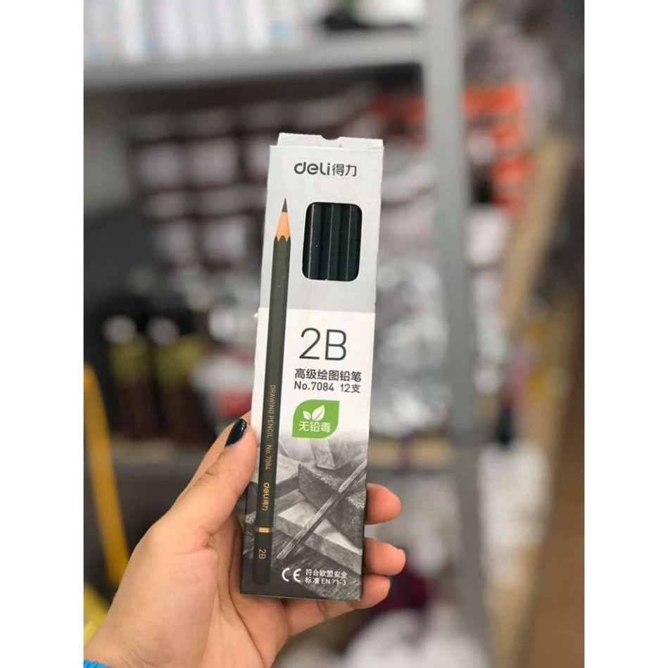 กล่องดินสอ 2B BEAUTIFUL DELI 2B 12 ชิ้น