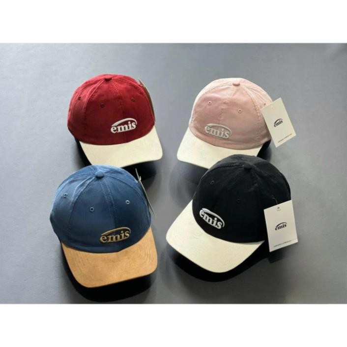 หมวกและหมวกแก๊ป E.mis ผสมผ้ากํามะหยี่ แบบมาตรฐาน สวยสุดๆ สตรีทแฟชั่น