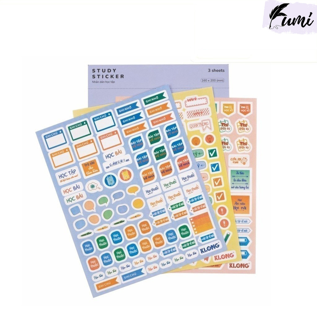 สติ๊กเกอร์เรียน KLONG MS 720