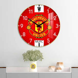 นาฬิกาแขวนกระจกทรงกลมแมนยูพร้อมการพิมพ์ยูวีคุณภาพสูง