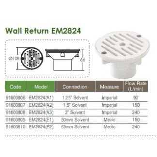 [FIRE] Emaux EM2824 DN 49 เครื่องคืนน้ําสระว่ายน้ํา, EM2824 เครื่องคืนน้ํา