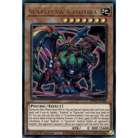 [ การ์ด Yugioh ของแท้ ] Scareclaw Kashtira - MP24-EN168 - Ultra Rare 1st Edition