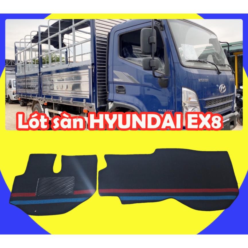 HYUNDAI EX8 8T ยางปูพื้นรถบรรทุก ตัดสําเร็จ กันน้ํา ทนทานและสวยงาม
