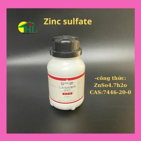 เคมี: Zinc Sulfate Heptahydrate ZnSO4.7H2O 500g จีน