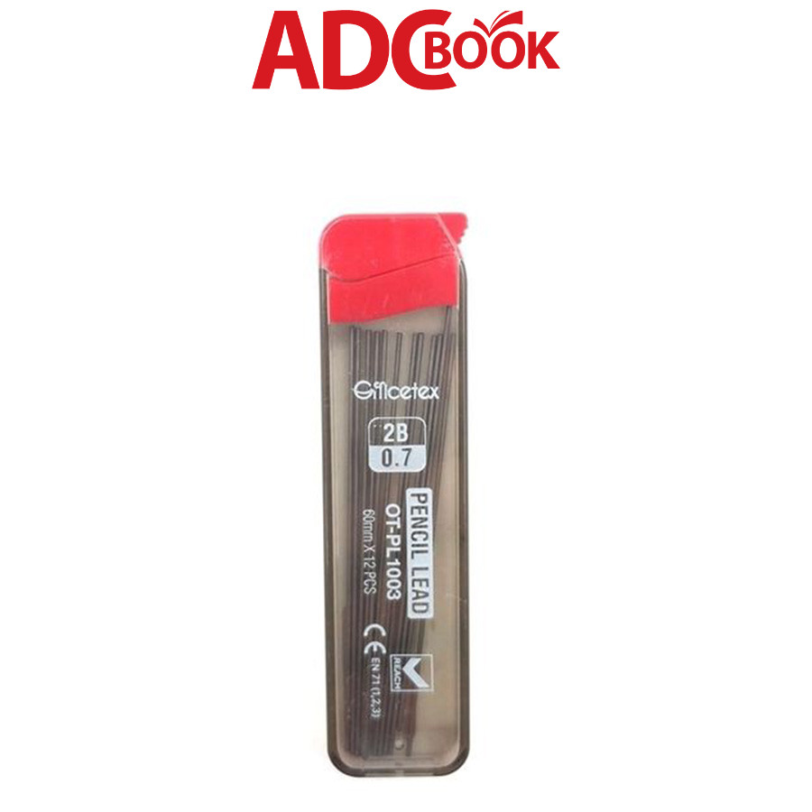 ไส้ดินสอกด Officetex 2B 0.7 มม. (12 Nibs/Tube) Ot-Pl1003