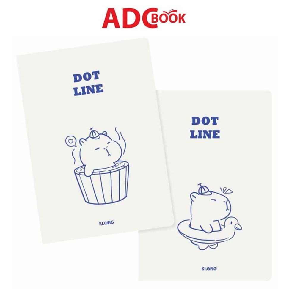 สมุดโน้ตแนวนอนลายจุด - K.Long TP858 Capybara B5 Notebook 200 หน้า - สมุดโน้ตนักเรียน (จัดส่งสีสุ่ม)