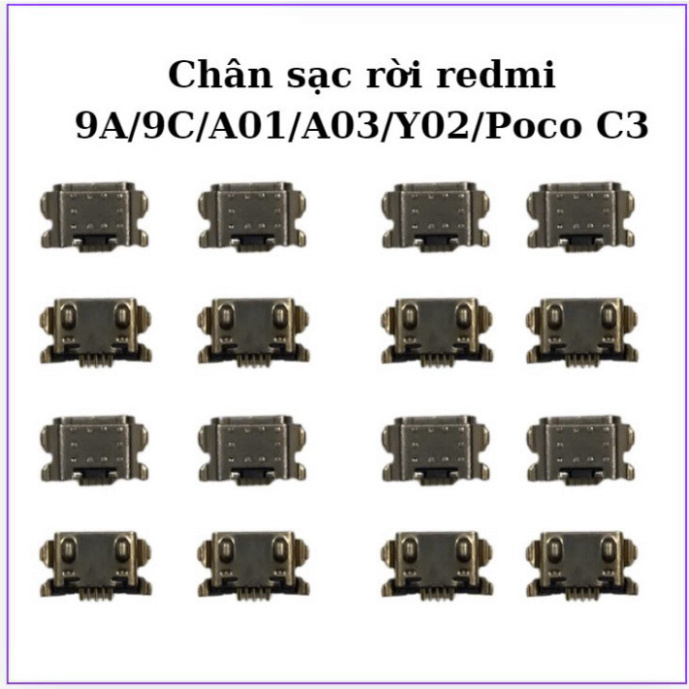 พอร์ตชาร์จแบบถอดได้สําหรับ A01/redmi 9A/9C/A03/Y02/Poco C3 มีที่ร้าน