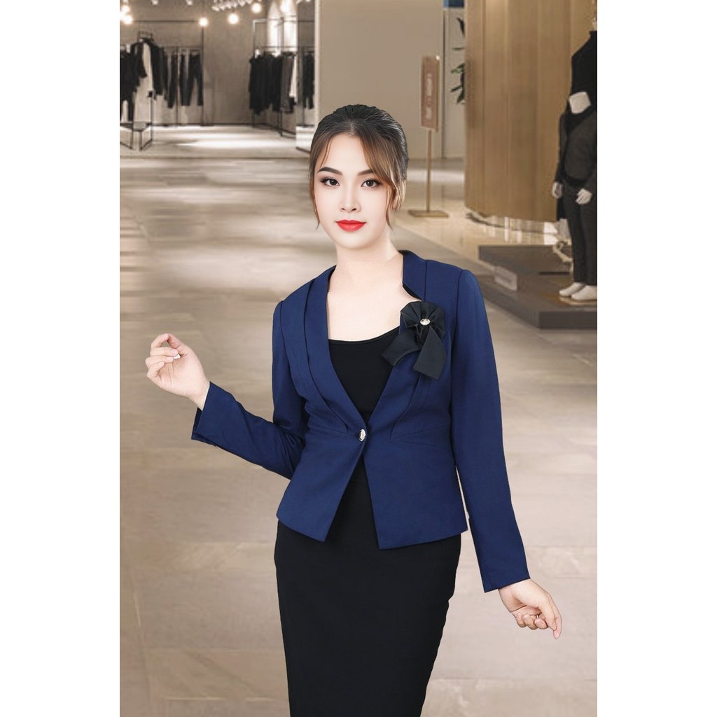 เสื้อกั๊กหยาบสีม่วงแขนยาวคอปก bias ADH061TT