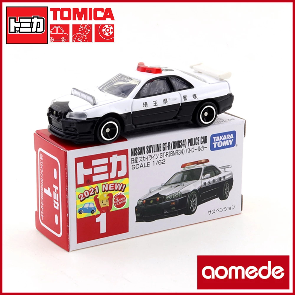 Tomica 01 Nissan Skyline GT-R (BNR34) ของเล่นรถลาดตระเวน