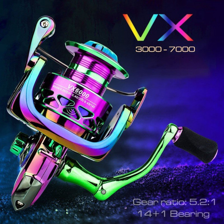 VX รอกตกปลาไทเทเนียม รอกตกปลาแนวตั้ง ขนาด 3000 ถึง 7000 becaulure nakijagfvxxz88a