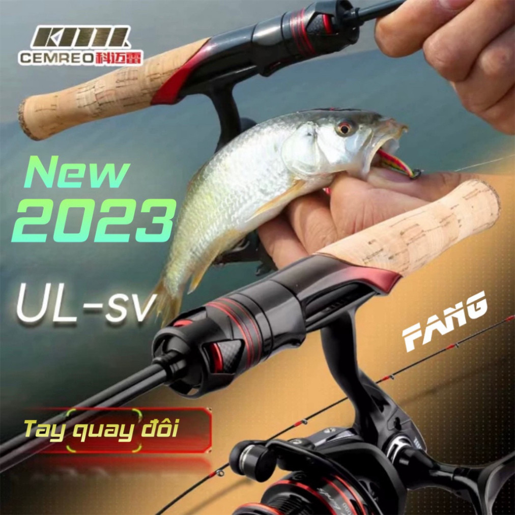 ชุดคันเบ็ด UL Cemreo - รอกแนวตั้ง รอกแนวนอน - คุณภาพสูง - Fang Fishing ยี่ห้อ newg871vcvbn