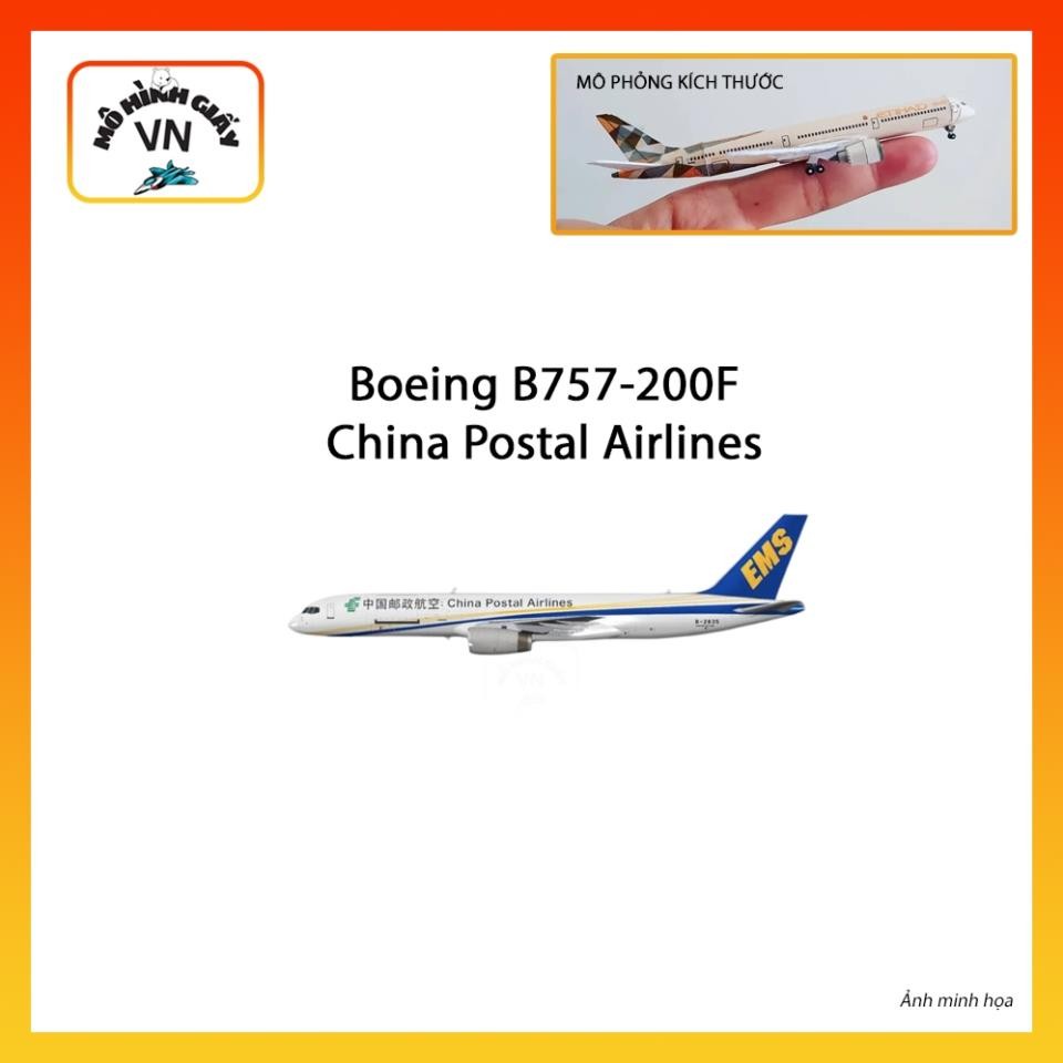 [1:400] โบอิ้ง B757-200F กระดาษประกอบแอร์ไปรษณีย์จีน รุ่น - MohiinhgiayVN
