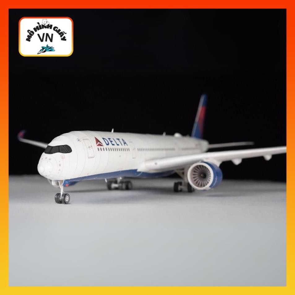 Airbus A350-900 Delta Air Lines Assembly Paper Model - MohinhgiayVN