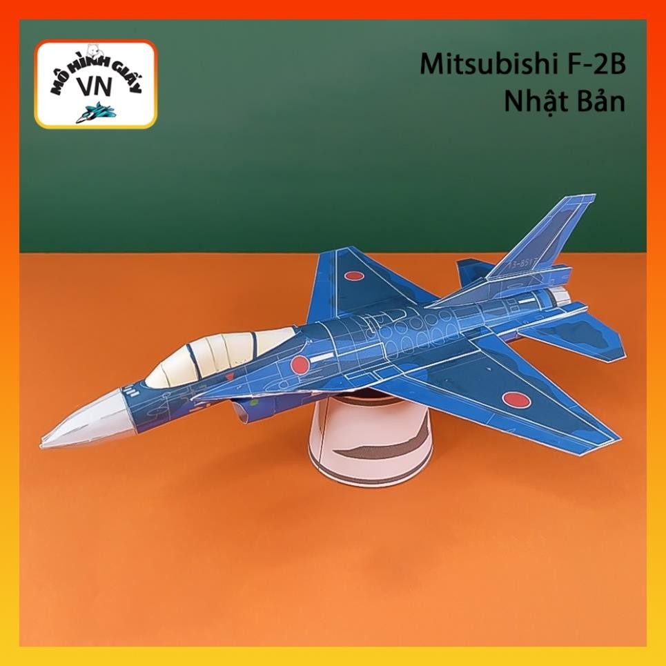 Mitsubishi F-2B Fighter Plane Assembly Paper รุ่น (ญี่ปุ่น) - MohinhgiayVN