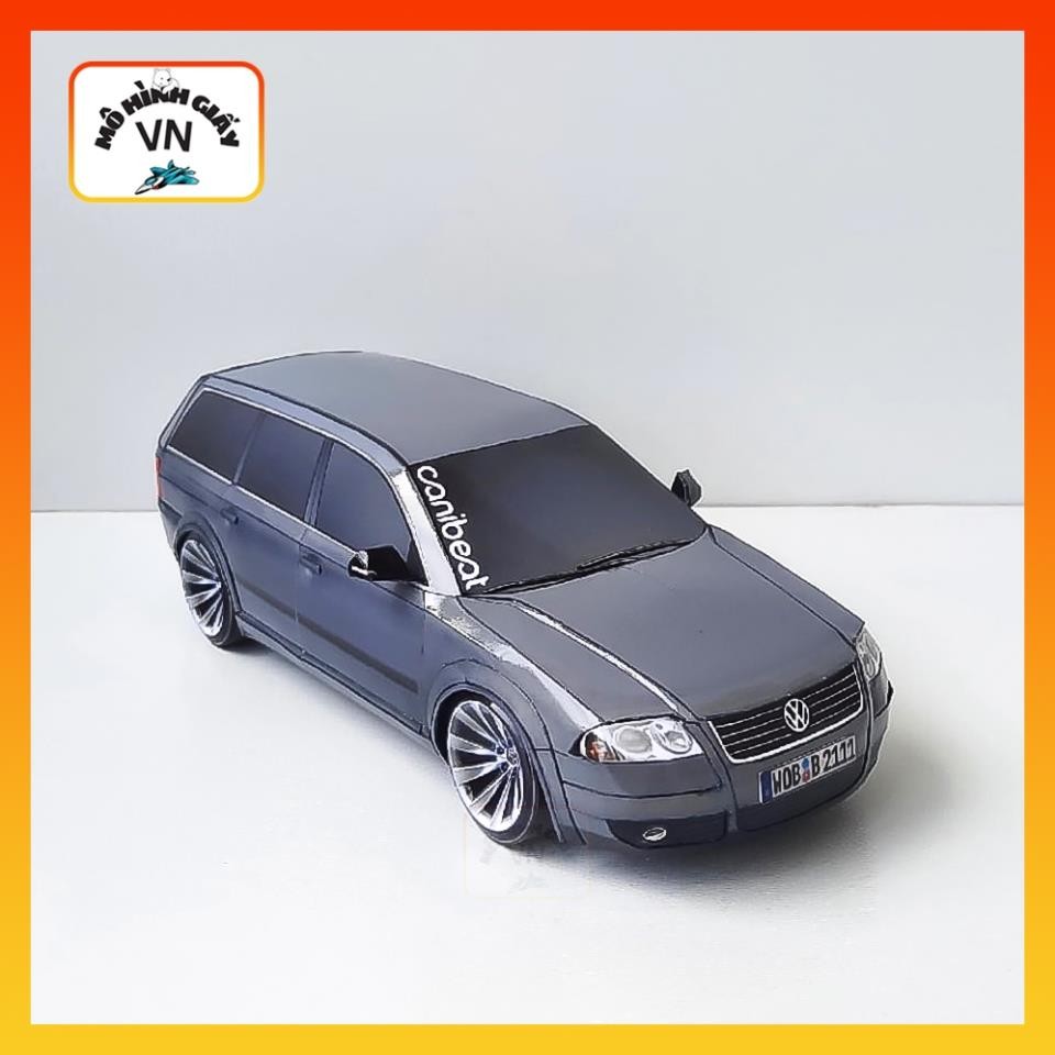 VW Passat Variant Car Assembly Paper Model - MohinohgiayVN