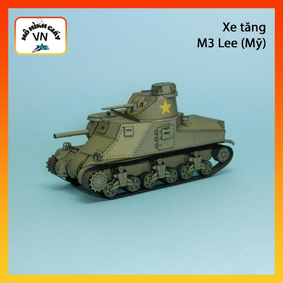 M3 Lee Tank Assembly Paper รุ่น (USA) - MohinhgiayVN