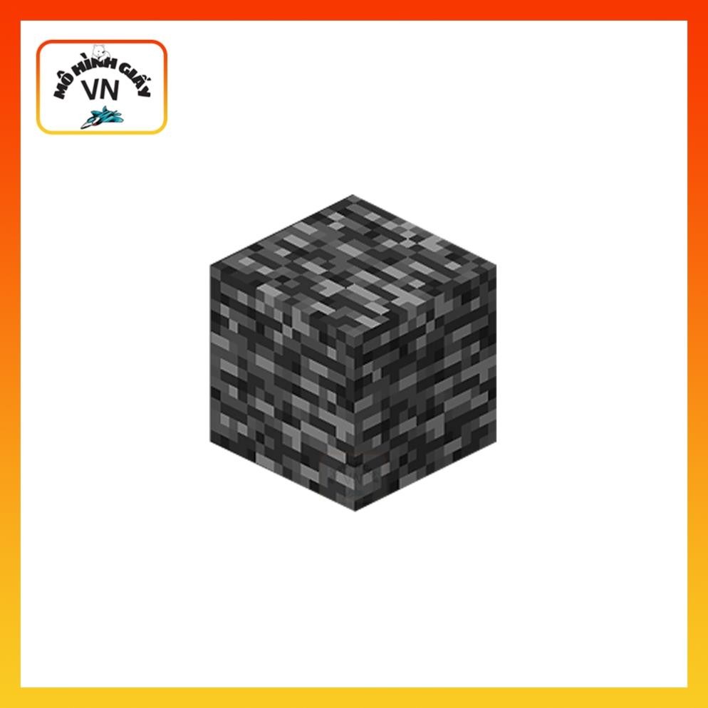 [Minecraft] Bedrock Block Assembled Paper Model - MohinhgiayVN