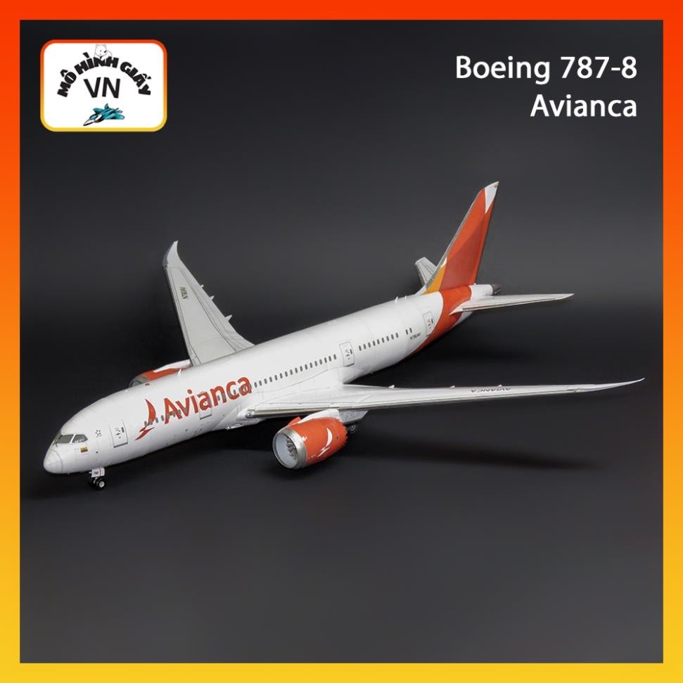 โบอิ้ง 787-8 กระดาษประกอบเครื่องบิน Avianca รุ่น - MohinhgiayVN