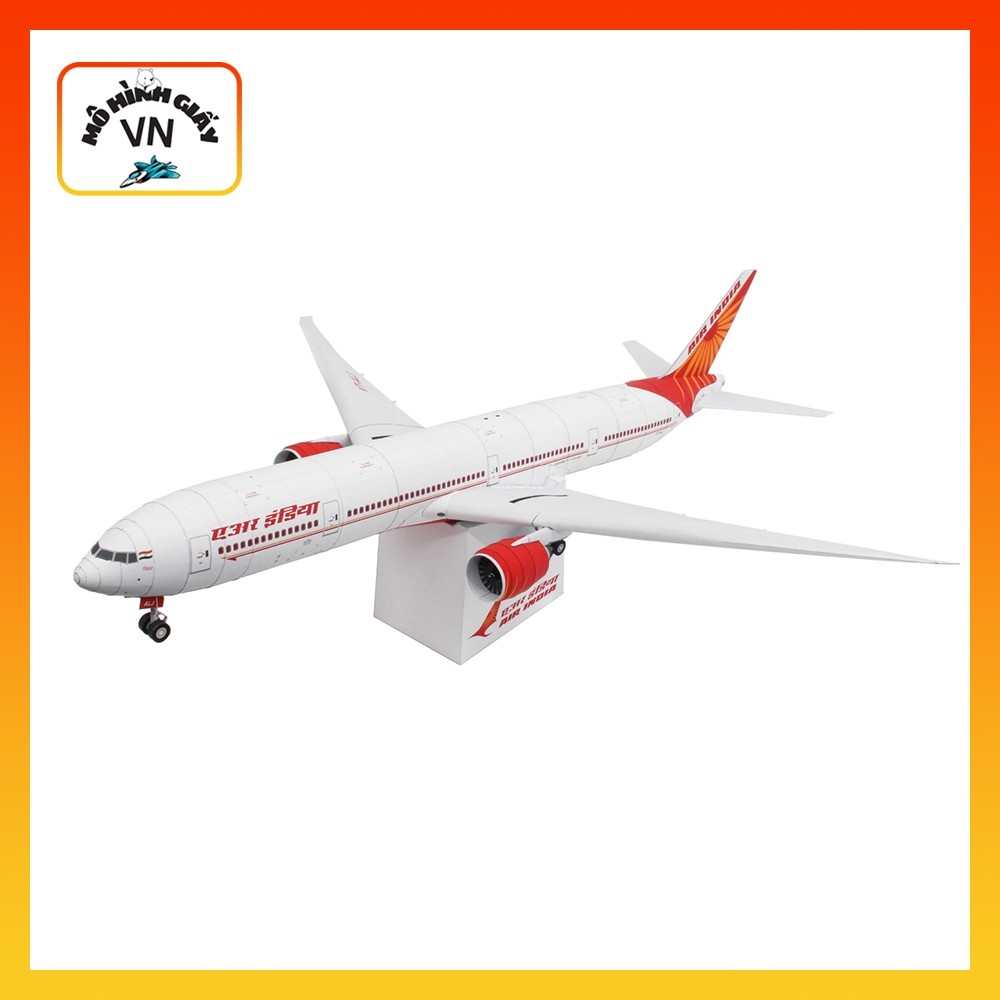Boeing777-300Er Air India Assembly Paper Model - MohinhgiayVN