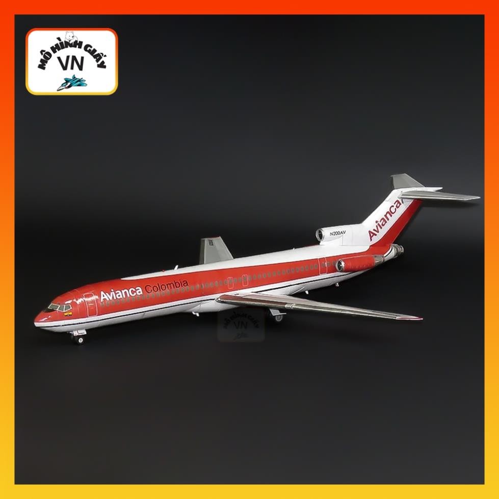 โบอิ้ง 727-200 กระดาษประกอบเครื่องบิน Avianca รุ่น - MohinhgiayVN