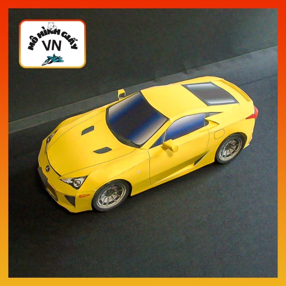 โมเดลกระดาษประกอบรถสปอร์ต Lexus LFA