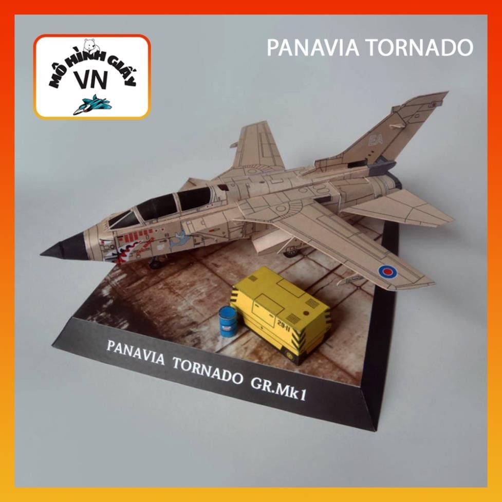 Panavia Tornado Gr.Mk1 Fighter Plane Paper Model Assembly Kit 1/100 Scale High Quality Paper - Mohin
