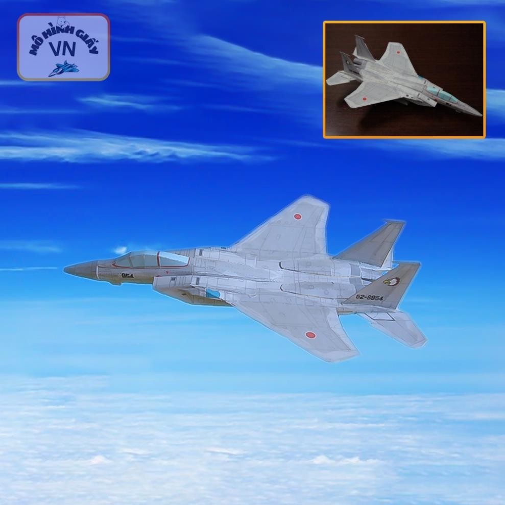 F-15J Fighter Plane Assembly Paper รุ่น (ญี่ปุ่น) - MohinhgiayVN