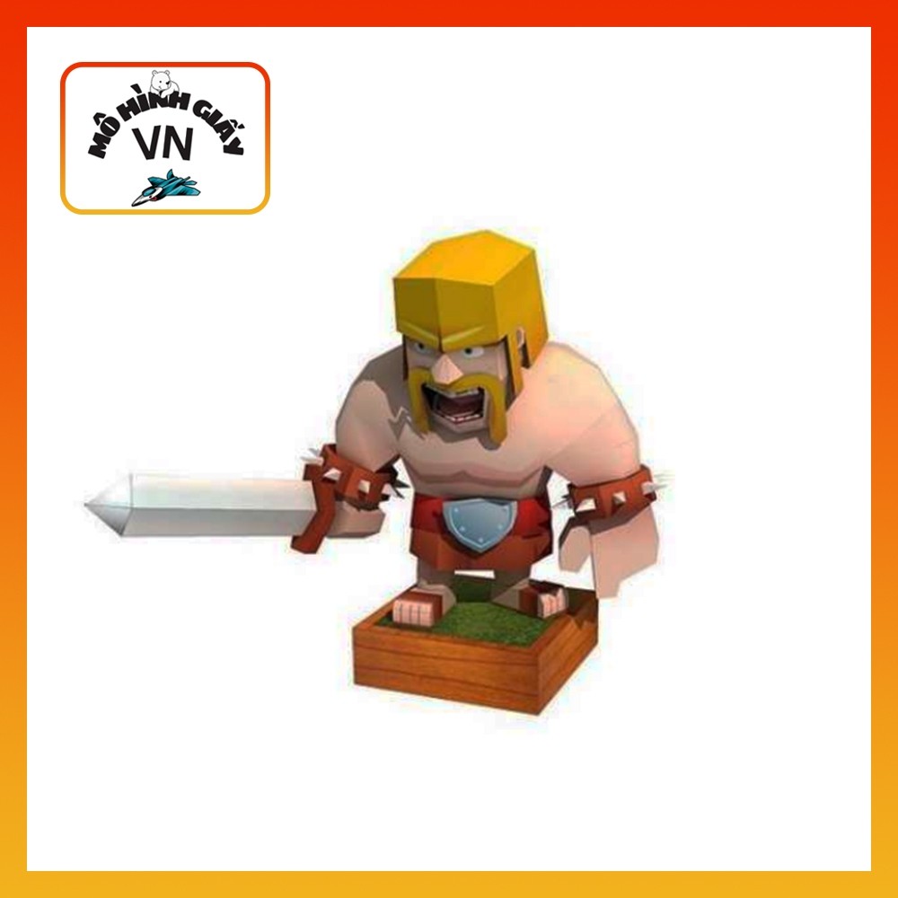 โมเดลกระดาษประกอบ Barbarian Clash Of Clans