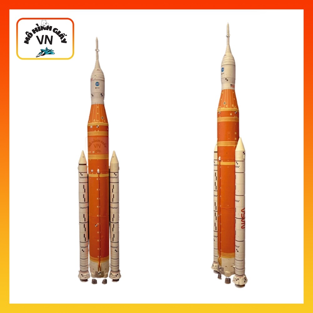 โมเดลกระดาษ Assembling Artemis 1 NASA Rocket Launcher System - MohinhgiayVN