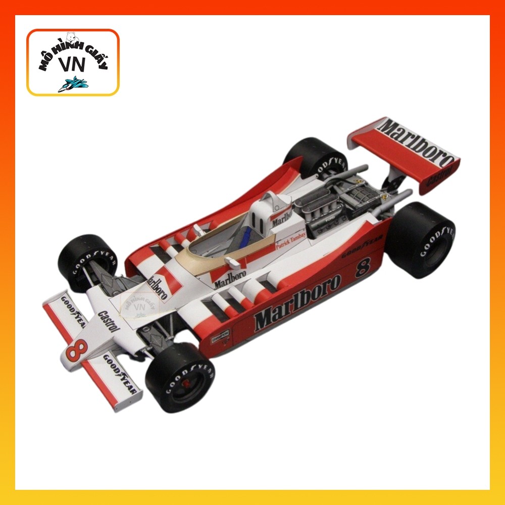 Mclaren M28 Racing Car Assembly Paper Model - MohinhgiayVN