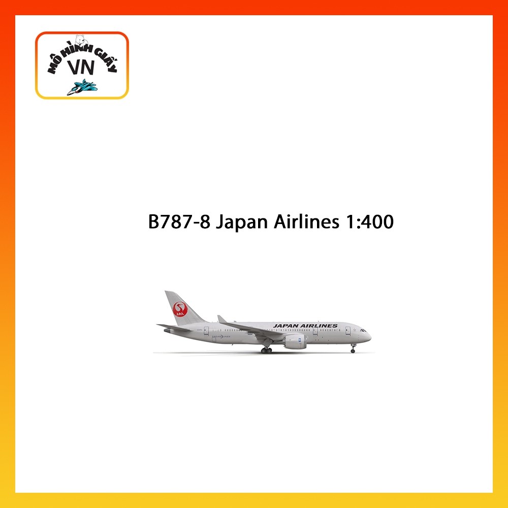 [1:400] กระดาษประกอบเครื่องบิน รุ่น B787-8 Japan Airlines (MINI) - MohiinhgiayVN