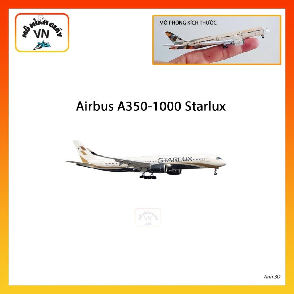 [1:400] Airbus A350-1000 Starlux Assembly Paper Model - MohinhgiayVN