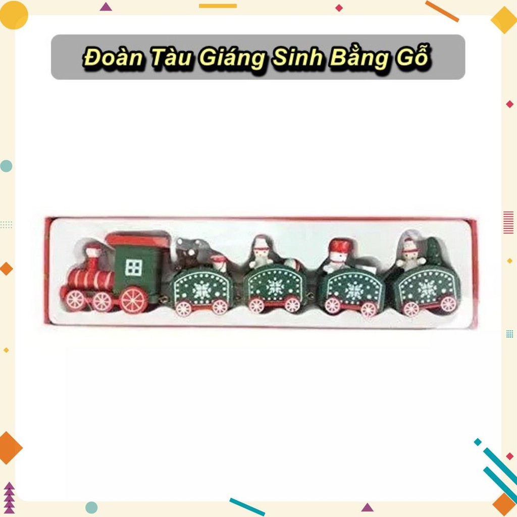 CHRISTMAS TRAIN SET 5 GREEN PLATFORMS