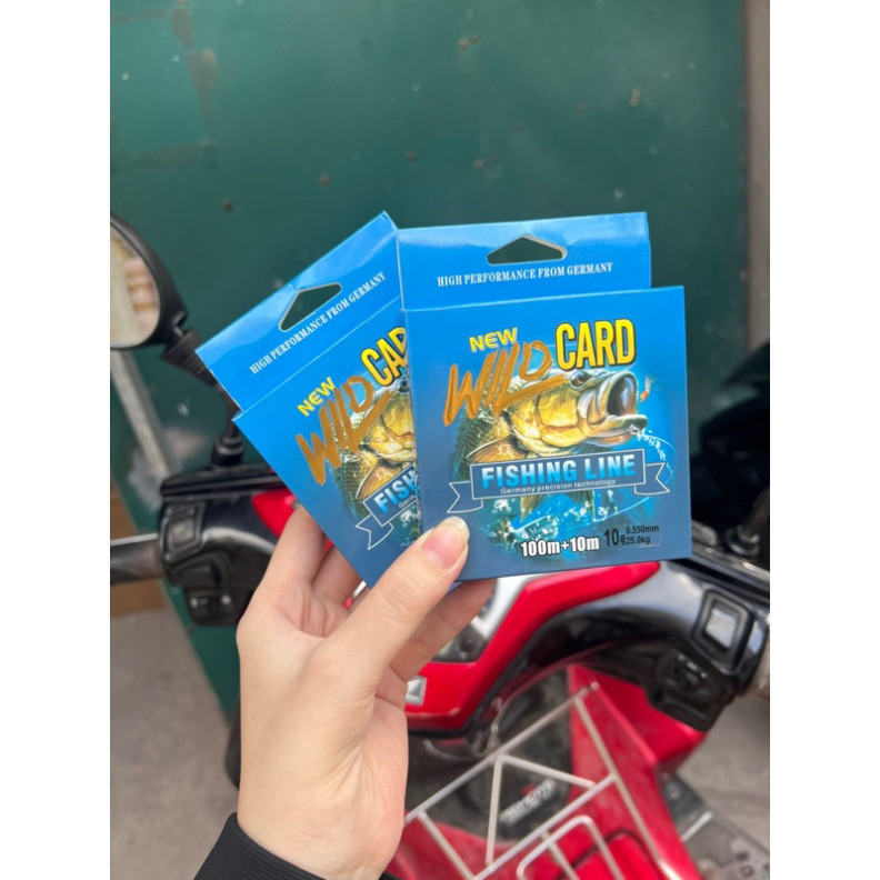 คันเบ็ด คันเบ็ด Wild Card 1 ม้วน ยาว 100+10 ม. มี 4 สี njah5655jhf6368