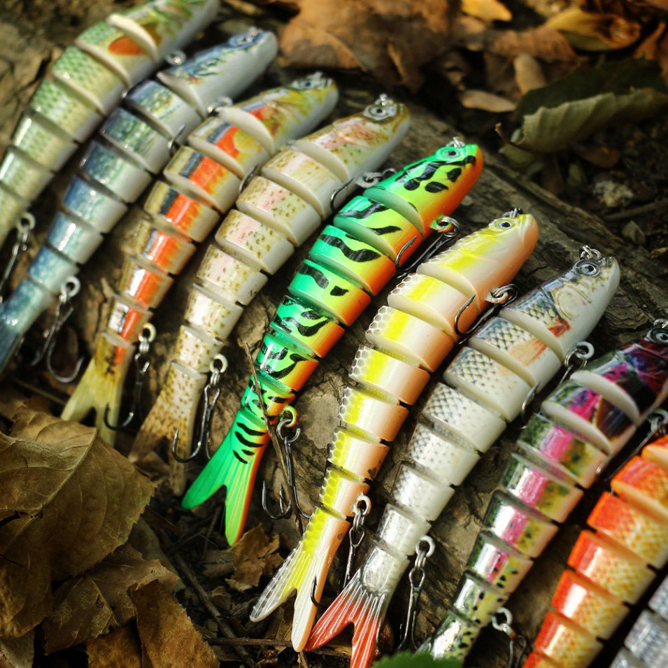 ของแท้ Multi-Segment Lure HengJia MO07 การออกแบบ 3D ที่สมจริง Super Sensitive 5623lkhg789