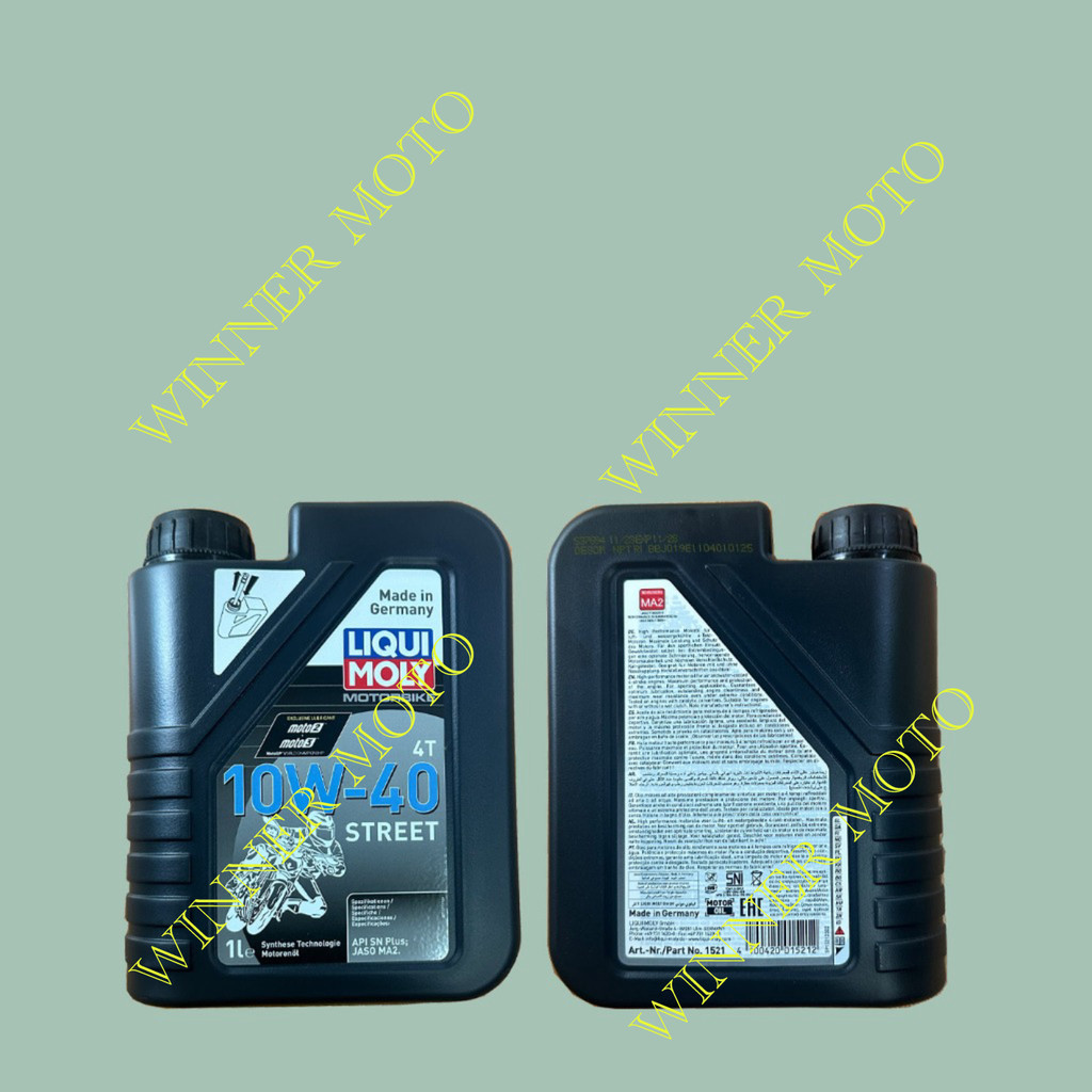 LIQUI MOLY OIL 10W30,10W40 TREET1L สําหรับมอเตอร์ไบค์และมือจับคลัตช์