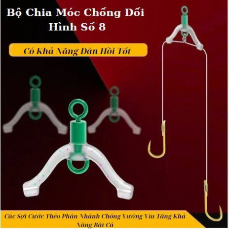 ตัวแยกตะขอป้องกันการพันกัน ตัวล็อคเบอร์ 8,เบอร์ 9 Super Premium Silicone Anti-Tangle PK38 - Sanami F