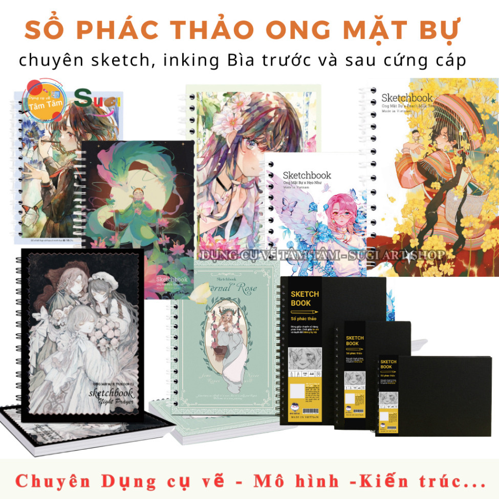 [ sugi art Shop ] คอลเลกชัน - สมุดสเก็ตช์ผึ้งหน้าใหญ่, สมุดสเก็ตช์ภาพและหมึก