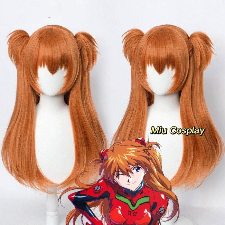 ใหม่ [มีจําหน่าย] วิกผม/วิกผม Asuka Langley Soryu - Evangeleon [Miu Cosplay 01]