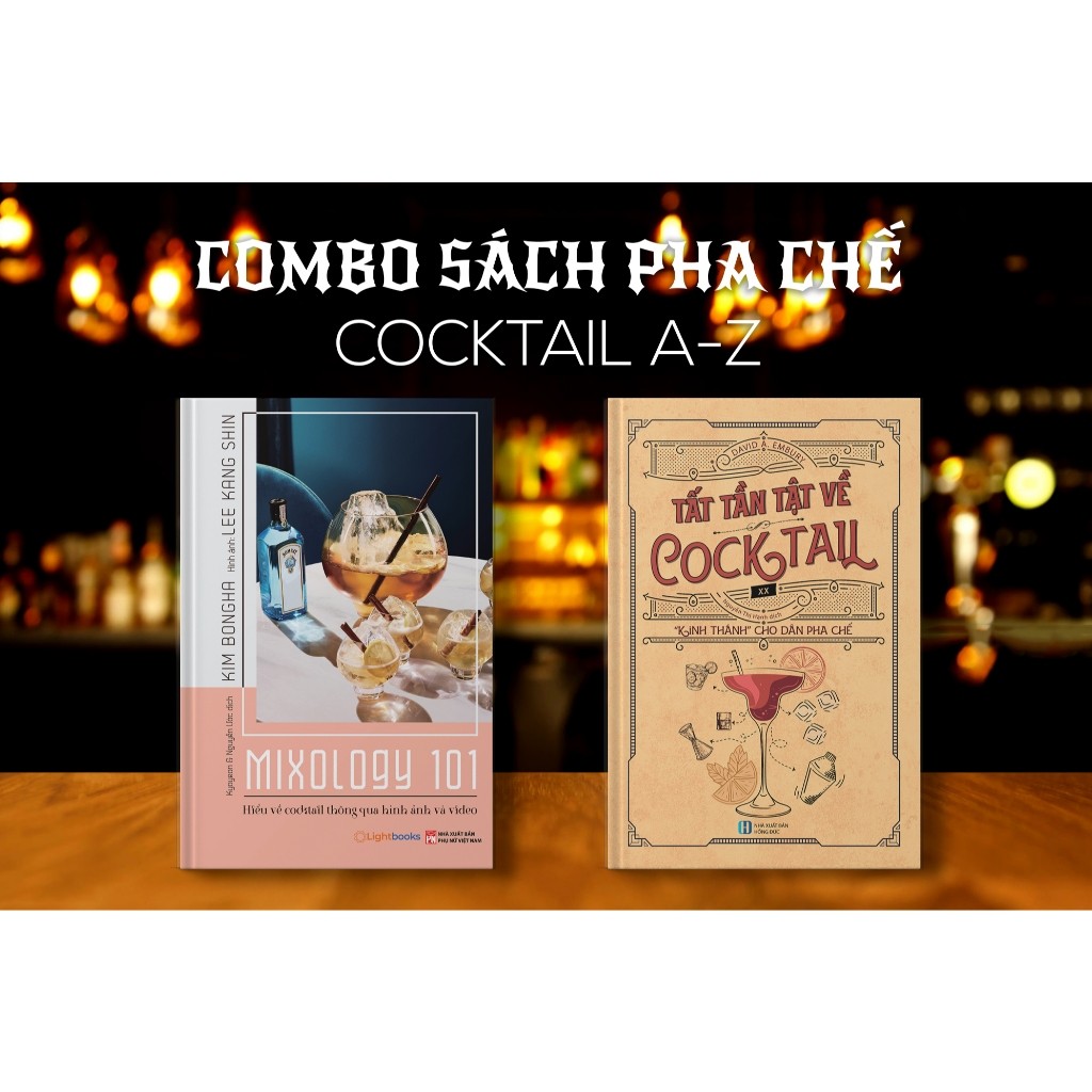 หนังสือสอนรวมบาร์ - Combo Everything About Cocktails, Mixology 101 (อุปกรณ์เสริม) - หนังสือแสง