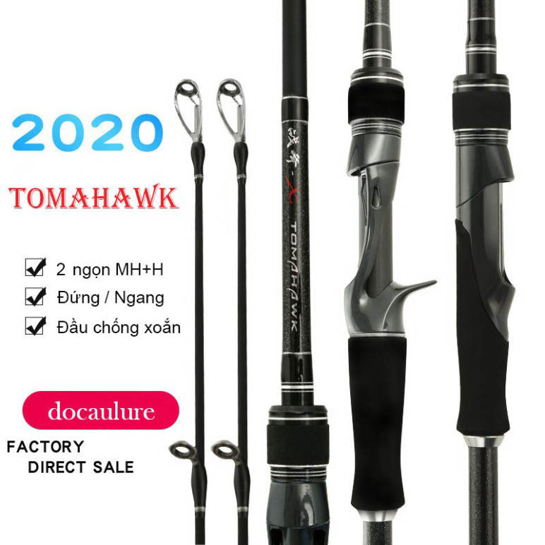 คันเบ็ดล่อแนวตั้งและแนวนอน Tomahawk พร้อมปลาย 2 อัน MH + H agzjbxvkp123