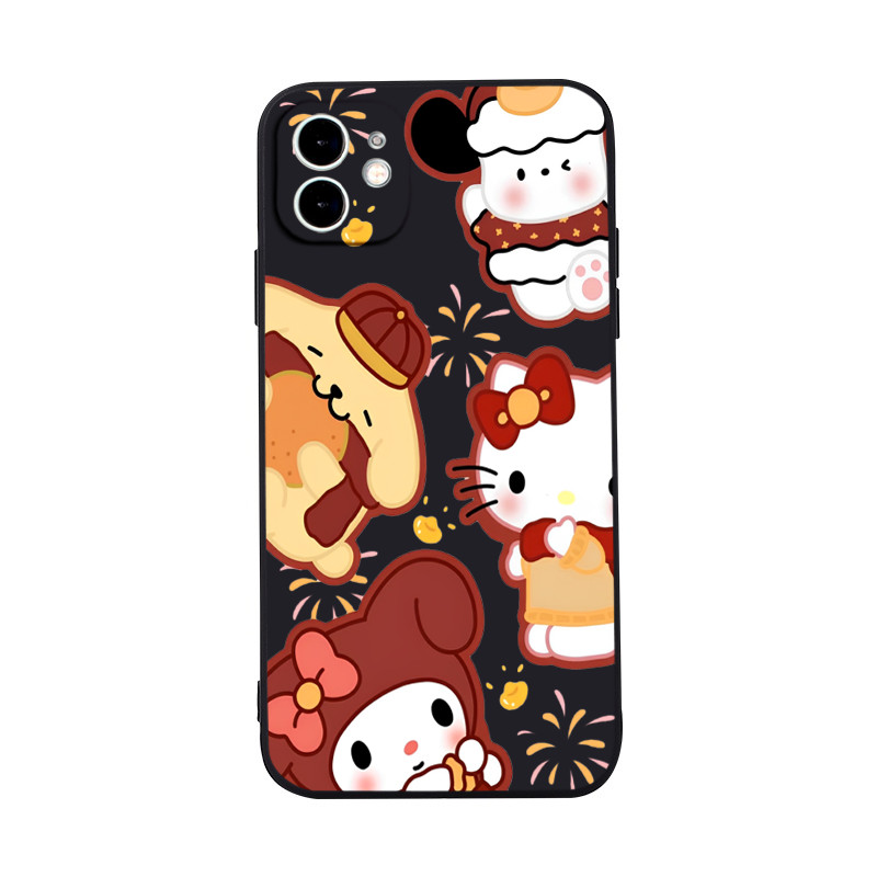 15promax นุ่มยืดหยุ่นปีใหม่เคสโทรศัพท์สําหรับ iphone 15promax 7 plus 14 x 13 11promax 14promax 12 xs