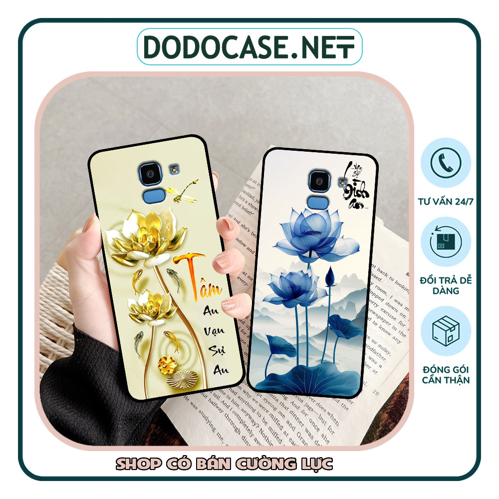 เคส Samsung J6 2018 / J6 Plus / J6+ พร้อมการประดิษฐ์ตัวอักษรและพิมพ์สันติภาพล่าสุด