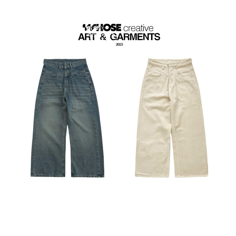 DRIP JEANS LOMON - กางเกงยีนส์ขาตรง LOLON Studio