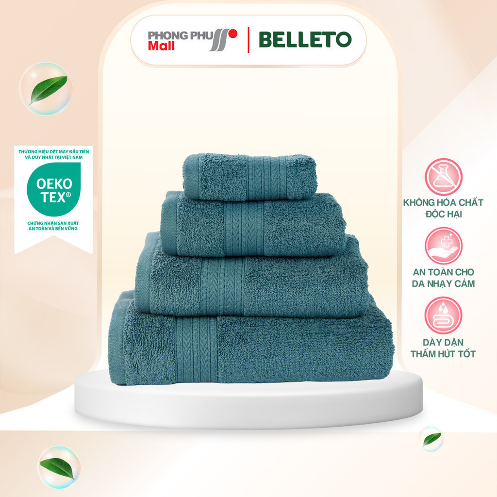 เบลล์โต ฝ้าย UB01 ผ้าเช็ดหน้า 28x42ซม นุ่ม ซึมซับ ปลอดภัย สําหรับผู้ใหญ่และเด็ก เหมาะสําหรับใช้งาน