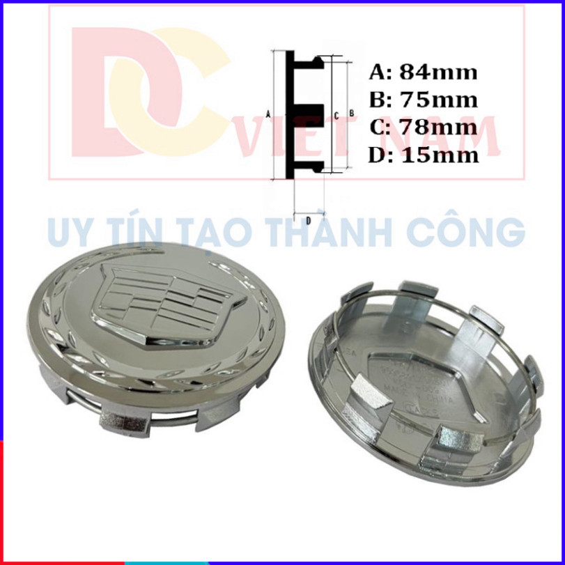 [GENUINE] Cadillac Escalade KDLK-009 ฝาครอบล้อรถและฝาครอบล้อ Logo - เส้นผ่านศูนย์กลางภายนอก 8.3cm - 